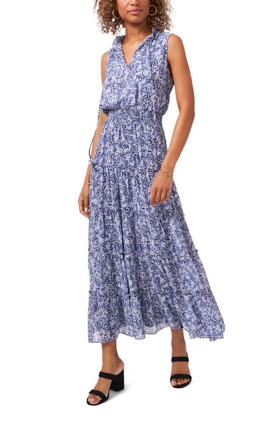 1 state dress ELEGANT FLORAL PUFF SLEEVE MAXI DRESS S