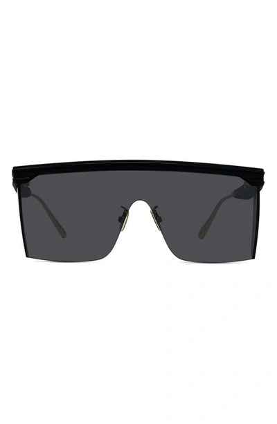 Dior Club Shield Sunglasses In Matte Black / Smoke