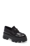 Prada Loafer Aus Weichem, Gepolstertem Nappa-leder In Nero
