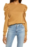 Rebecca Minkoff Janine Sweatshirt In Caramel