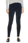 Felina Velour Leggings In Dress Blue
