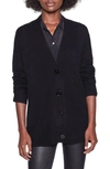 Equipment Cashmere Button-front Elder Cardigan In Black