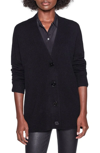 Equipment Cashmere Button-front Elder Cardigan In Black