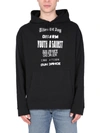 Raf Simons Regular Fit Rites Of Joy Hoodie Black In Nero
