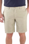 Tailor Vintage 9" Slim Stretch Linen Blend Walk Shorts In Summer Khaki