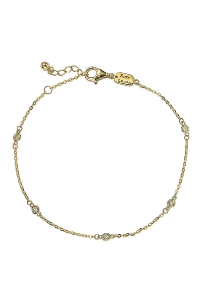 Suzy Levian 14k Yellow Gold Diamond Bracelet