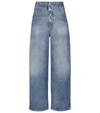 Mm6 Maison Margiela Sky Blue Straight-fit Denim Cotton Jeans In 蓝色