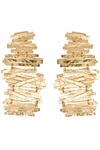 JOSIE NATORI NATORI HAMMERED METAL STACKED CLIP EARRINGS,A11211 GOLD O/S