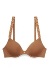 Natori Intimates Pure Luxe Full Fit Soft & Comfortable T-shirt Bra In Glow/amber