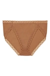 Natori Bliss French Cut Brief Panty Underwear With Lace Trim In Glow