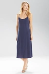 Natori Shangri-la Tencel™ Lightweight Ultra-soft Tank Top Dress Nightgown Pajamas In Ht Night Blue