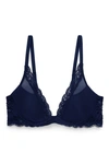 Natori Feathers T-shirt Everyday Plunge Bra (30a) In Midnight