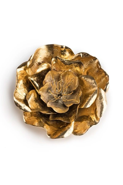 Josie Natori Natori Goldss Large Peony Brooch