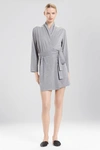 Natori Naya Wrap Robe In Heather Grey