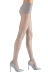 NATORI SHIMMER SHEER TIGHTS,NAT-616-SILVER-M