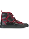 Raf Simons Trimmed Hi-tops - Black In Black