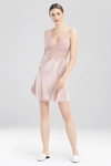 Josie Natori Natori Sleek Lace Chemise In Rose Beige