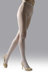 Natori Double Weave Net Tights In Ivory