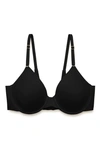 NATORI ZONE FULL FIT T-SHIRT EVERYDAY BRA (38C) WOMEN'S,731205-BLACK-34G