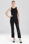 Natori Solid Crepe Pants In Black