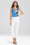 Natori Cotton Twill Ankle Pants In White
