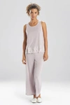 Natori Luxe Shangri-la Sleeveless Pajamas Set In Silver Pearl