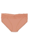 Natori Bliss Perfection Soft & Stretchy V-kini Panty Underwear In Frose