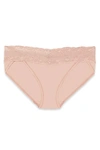 NATORI BLISS PERFECTION ONE-SIZE V-KINI PANTY,756092-ROSE BEIGE-O/S