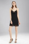 Natori Enchant Lace Trim Chemise In Black