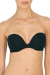 Natori Feathers Strapless Plunge Multi Way Bra Black 36dd In Black