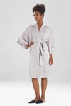 Natori Decadence Wrap Robe In Silver Pearl