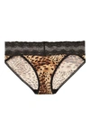 Natori Bliss Perfection One-size V-kini Panty In Leopard Print