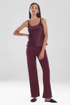 Josie Natori Natori Key Tank Top Shirt In Dark Cherry