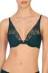 Natori Intimates Cherry Blossom Convertible Plunge Bra In Sea Green