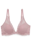 Natori Feathers Plunge Bra In Spanish Rose