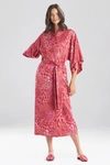 NATORI JAGUAR WRAP ROBE,M74009-CORAL-XS