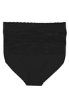 Natori Bliss Perfection One-size V-kini 3 Pack In Black
