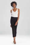 Natori Light Weight Ponte Slim Pants In Black