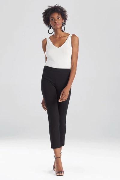 Natori Light Weight Ponte Slim Pants In Black