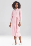 Natori Luxe Shangri-la Wrap Robe In Heather Rose Bloom