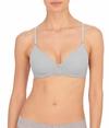Natori Bliss Perfection Contour Underwire Soft Stretch Padded T-shirt Bra (32ddd) Women's In Silver Lining