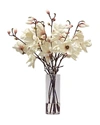 Winward Magnolia Tree Faux Floral Arrangement In Vase