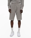 Helmut Lang Straight-leg Cotton Track Shorts In Vapor Heather