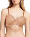 Chantelle Rive Gauche Underwire Bra In Sandalwood/rose