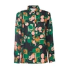La Doublej Abstract-print Silk Shirt In Deco