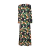 La Doublej Sable Long Sleeve Swing Dress In Deco