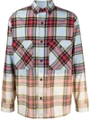 Marcelo Burlon County Of Milan Marcelo Burlon Shirt With Check Print In Mixed Colours