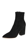 Loeffler Randall Isla Suede Chunky-heel Boots In Black