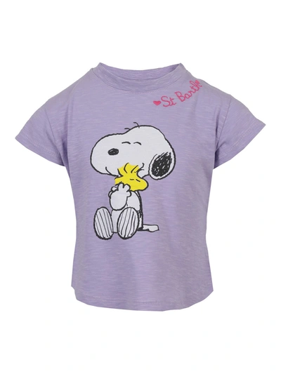 Mc2 Saint Barth Kids' Emma T-shirt In Purple
