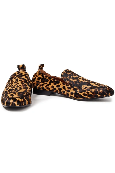 Tory Burch Leopard-print Calf Hair Loafers In Animal Print